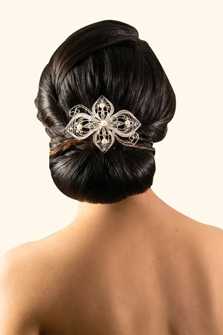 Filigree Flower with Pearls